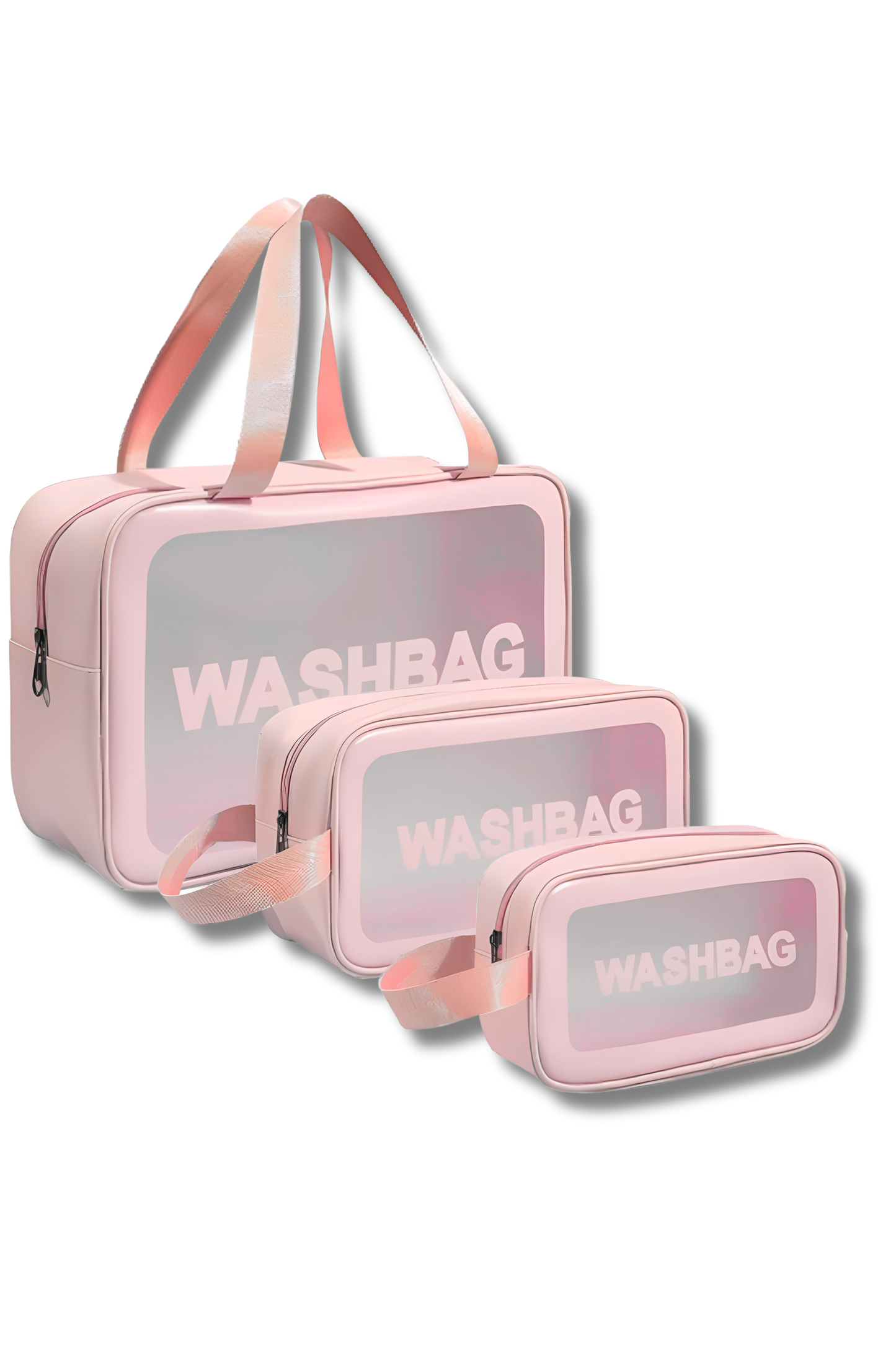 Travel Clear Cosmetic Bag 3 Pcs Wash Bag Set