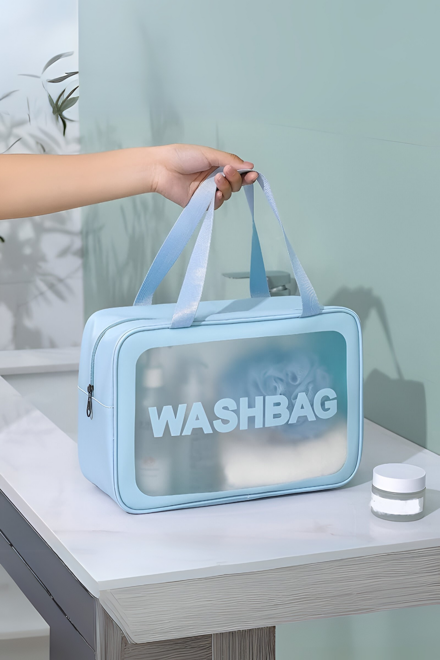 Travel Clear Cosmetic Bag 3 Pcs Wash Bag Set