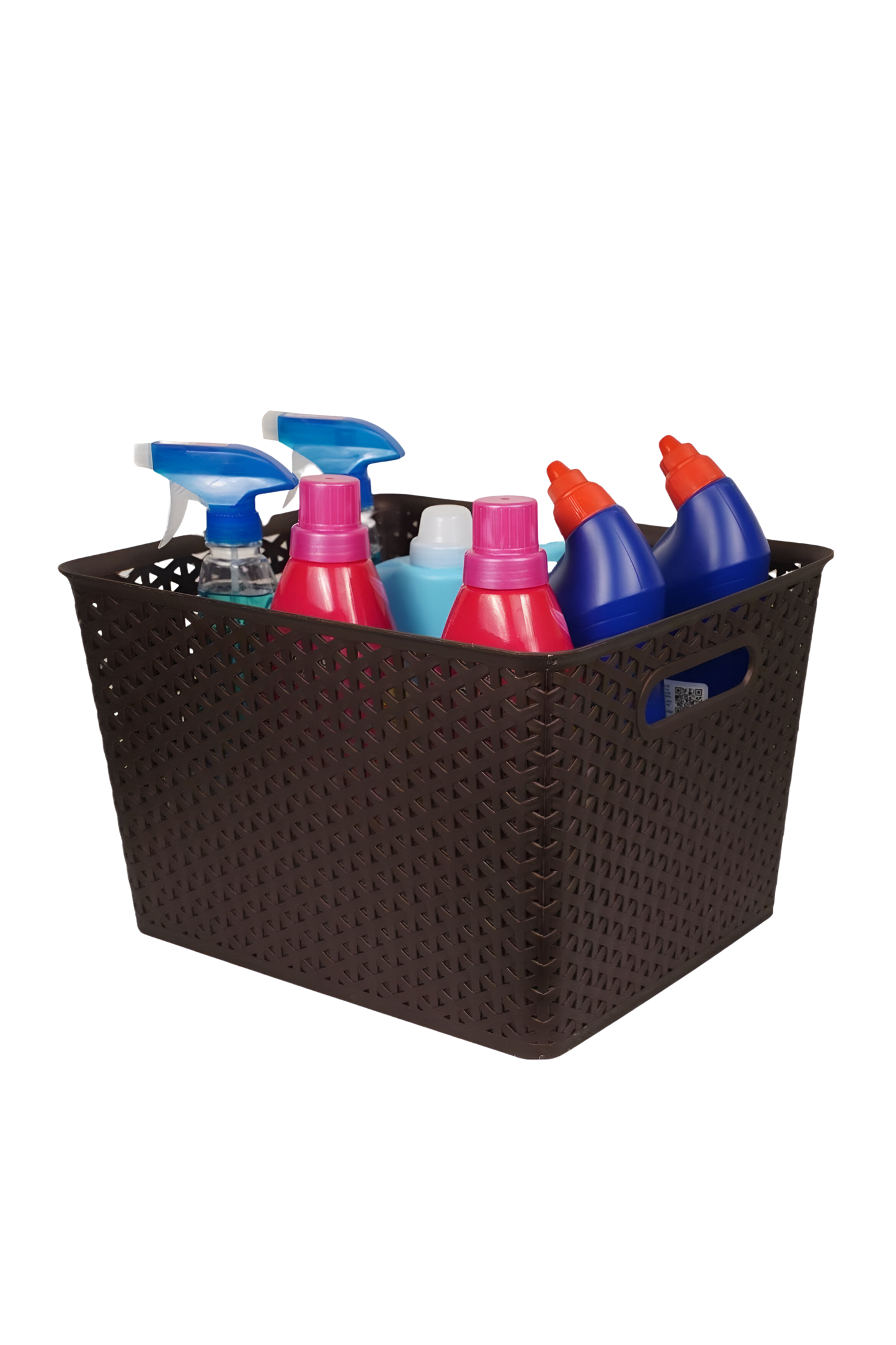 Set Of 3 Plastic Storage Organizers/baskets With Lid