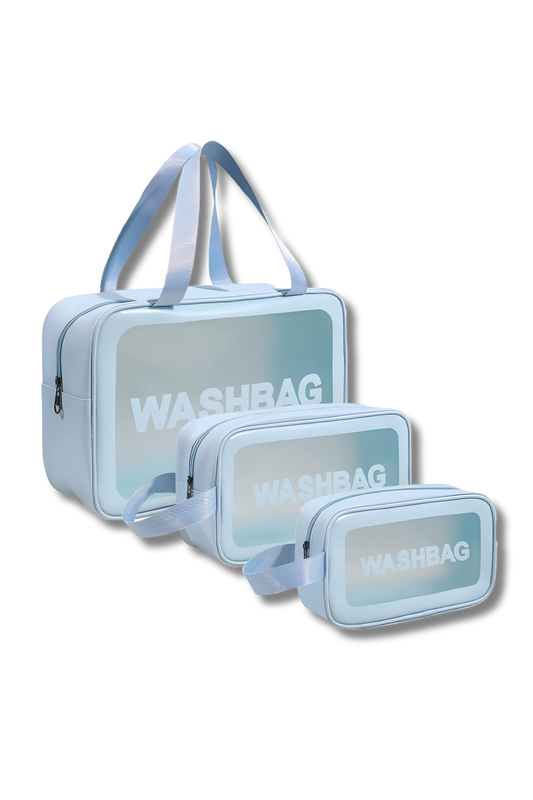 Travel Clear Cosmetic Bag 3 Pcs Wash Bag Set